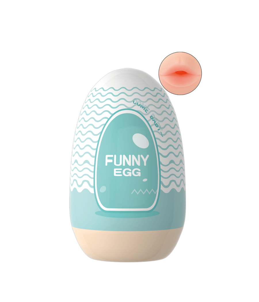 Gaine Masturbatrice Réutilisable FUNNY EGG – Design Réaliste Bouche
