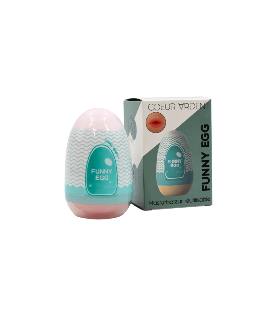 Gaine Masturbatrice Réutilisable FUNNY EGG – Design Réaliste Bouche