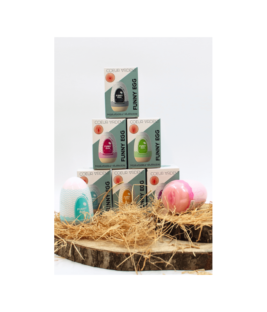 Gaine Masturbatrice Réutilisable FUNNY EGG – Design Réaliste Bouche