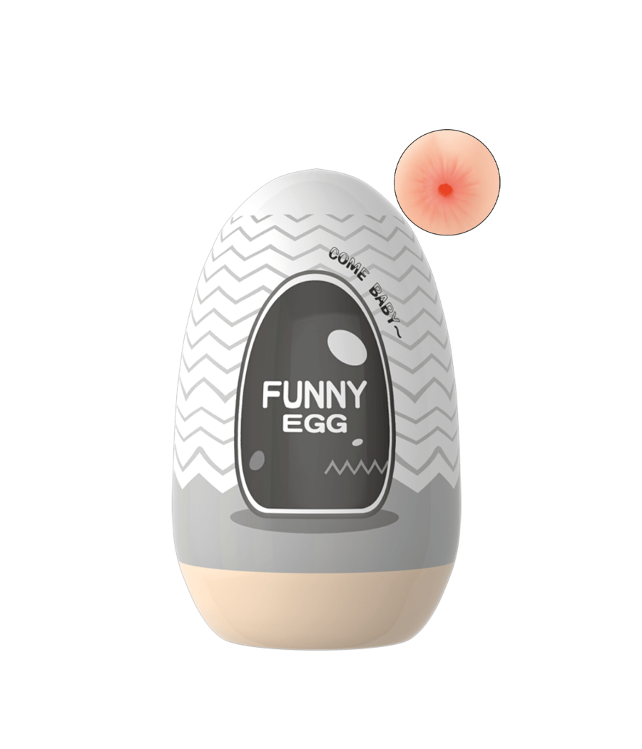 Gaine Masturbatrice Réutilisable FUNNY EGG – Design Réaliste Anus