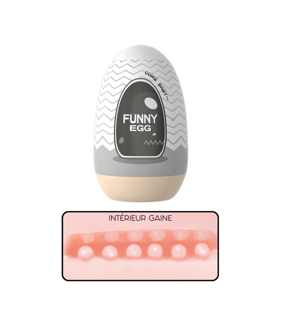 Gaine Masturbatrice Réutilisable FUNNY EGG – Design Réaliste Anus
