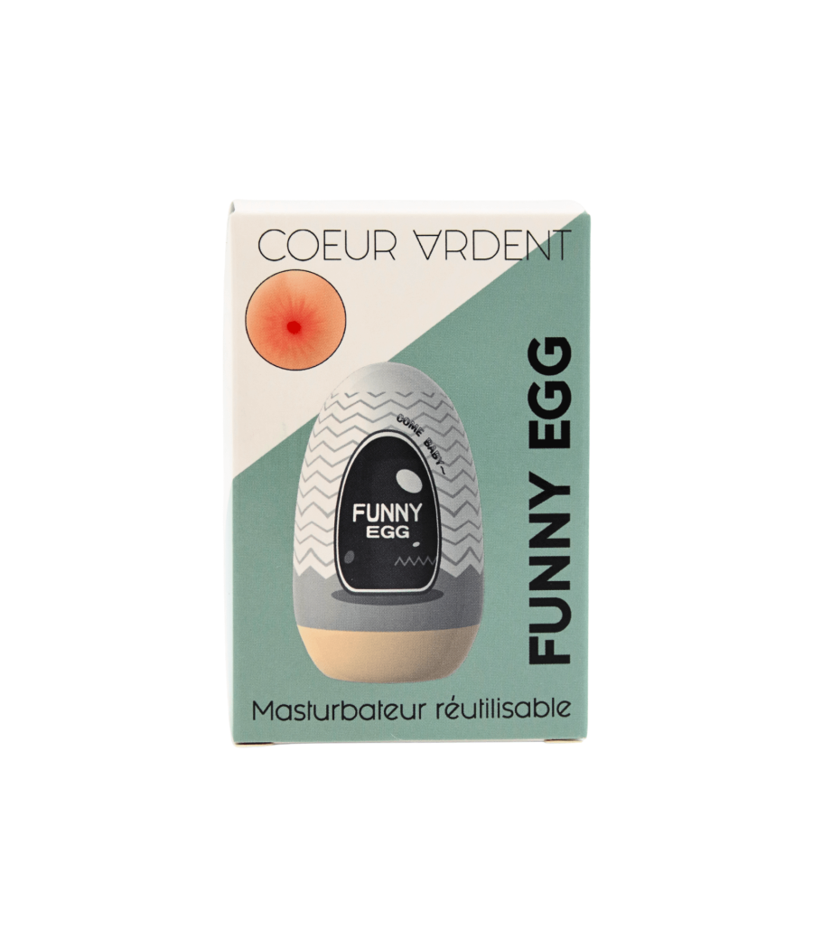 Gaine Masturbatrice Réutilisable FUNNY EGG – Design Réaliste Anus