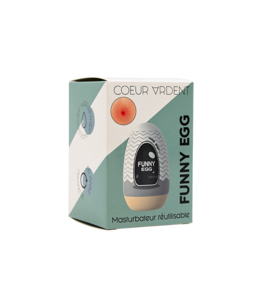 Gaine Masturbatrice Réutilisable FUNNY EGG – Design Réaliste Anus