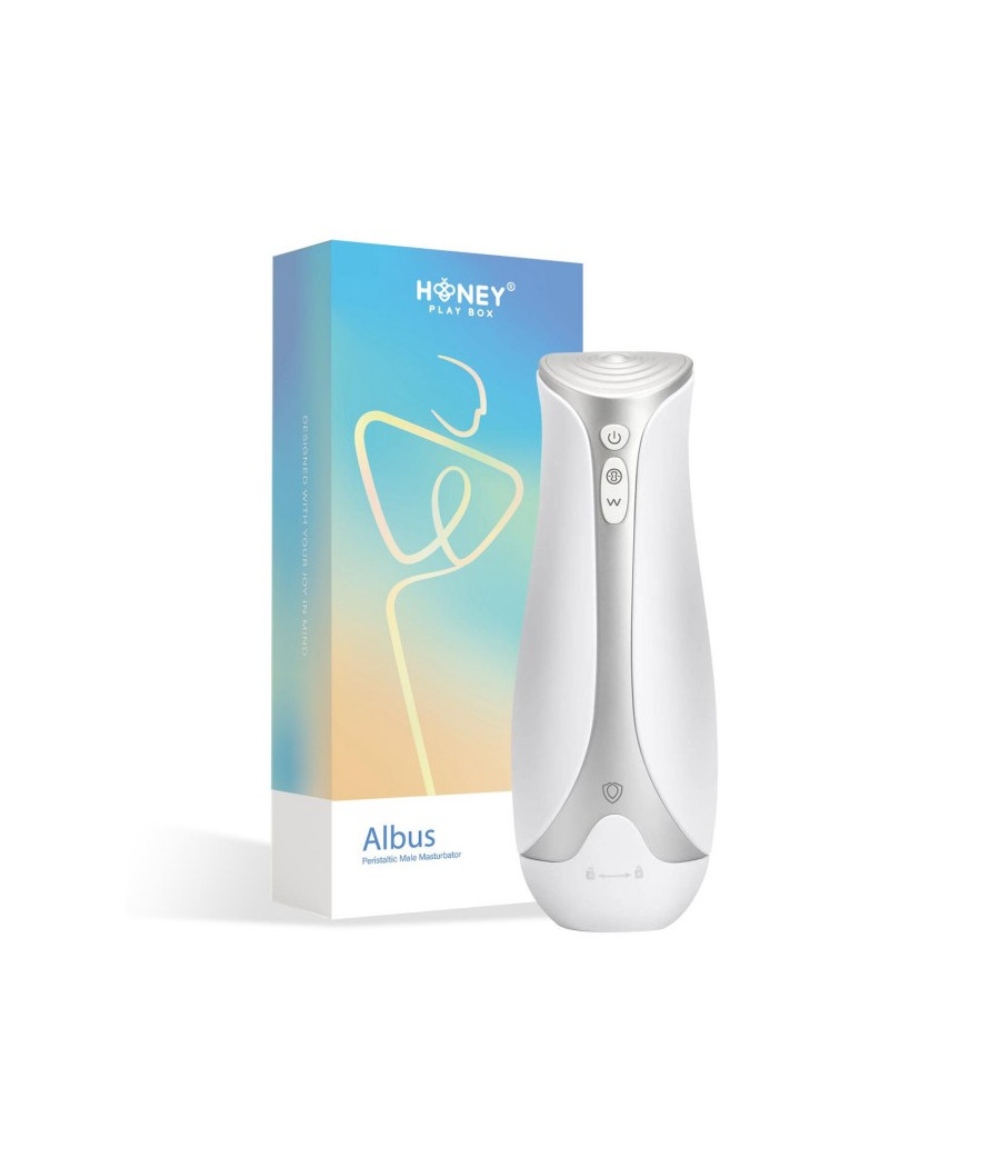 Albus masturbateur gonflable et aspirant - Blanc