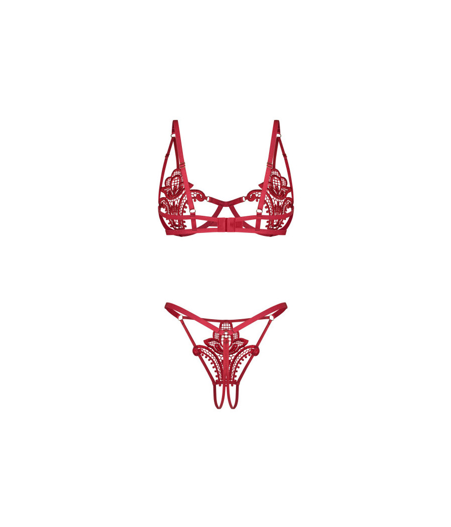 Luise Sublim ensemble ouvert 2 pièces - Rouge
