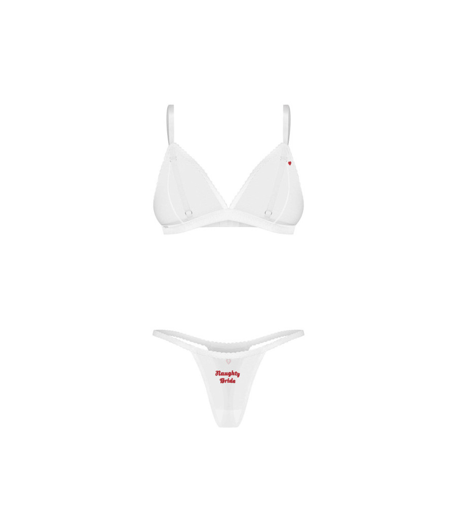 Weddya Bride ensemble de lingerie 3 pièces - Blanc