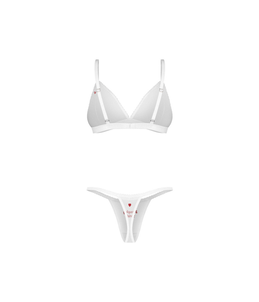 Weddya Bride ensemble de lingerie 3 pièces - Blanc