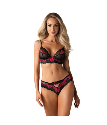 Tulia Ensemble 2 pcs - Noir et Fuchsia