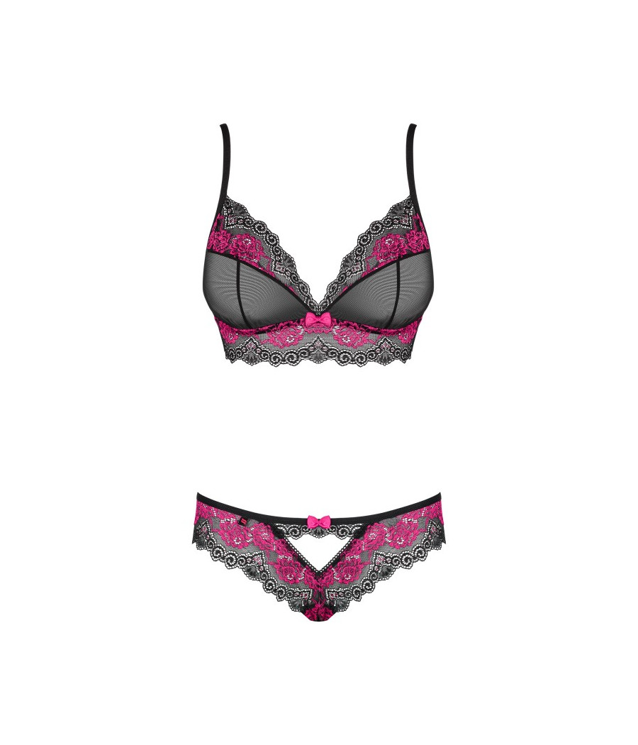 Tulia Ensemble 2 pcs - Noir et Fuchsia