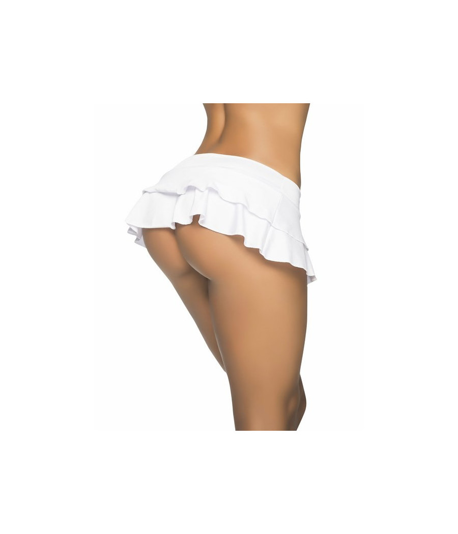 Jupette double fronce White 