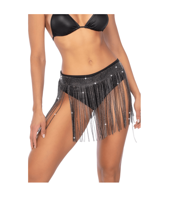 Jupe glamour à franges ornée de strass - Mapalé