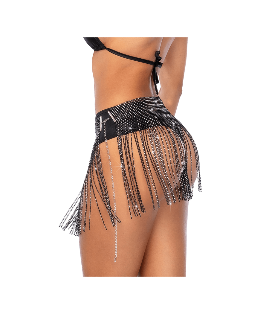 Jupe glamour à franges ornée de strass - Mapalé