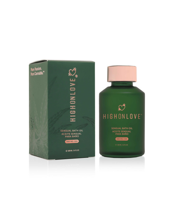 Huile de bain sensuelle avec 300 mg de CBD - 100 ml
