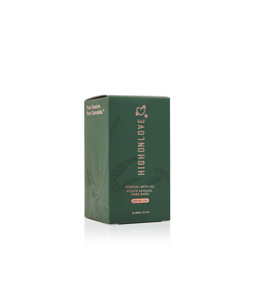 Huile de bain sensuelle avec 300 mg de CBD - 100 ml
