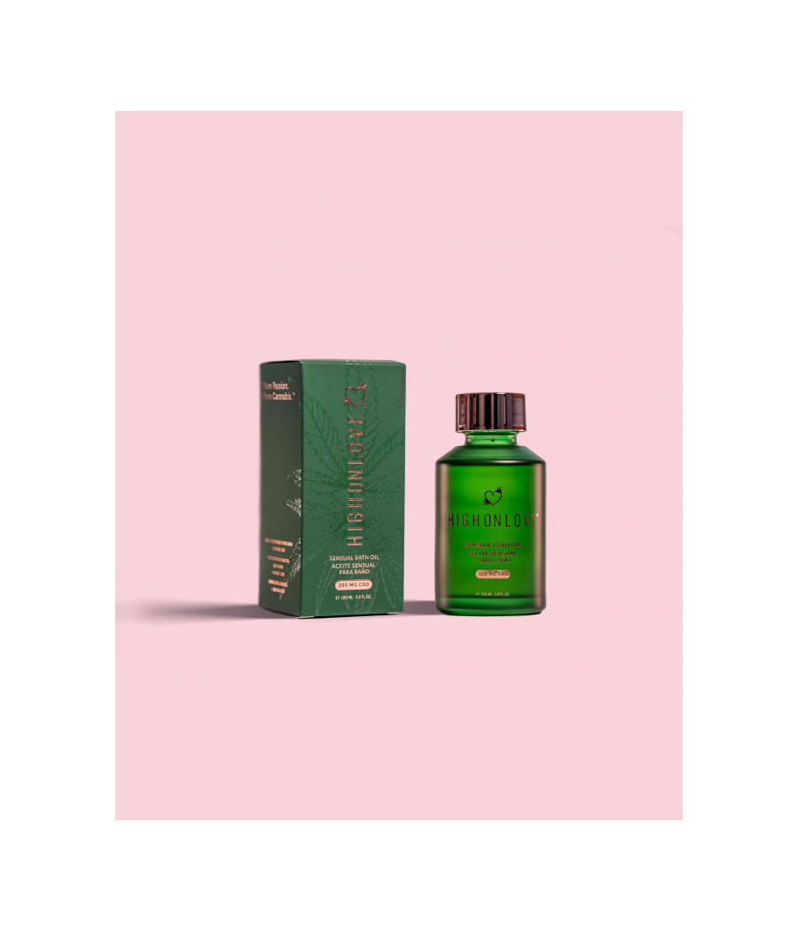 Huile de bain sensuelle avec 300 mg de CBD - 100 ml