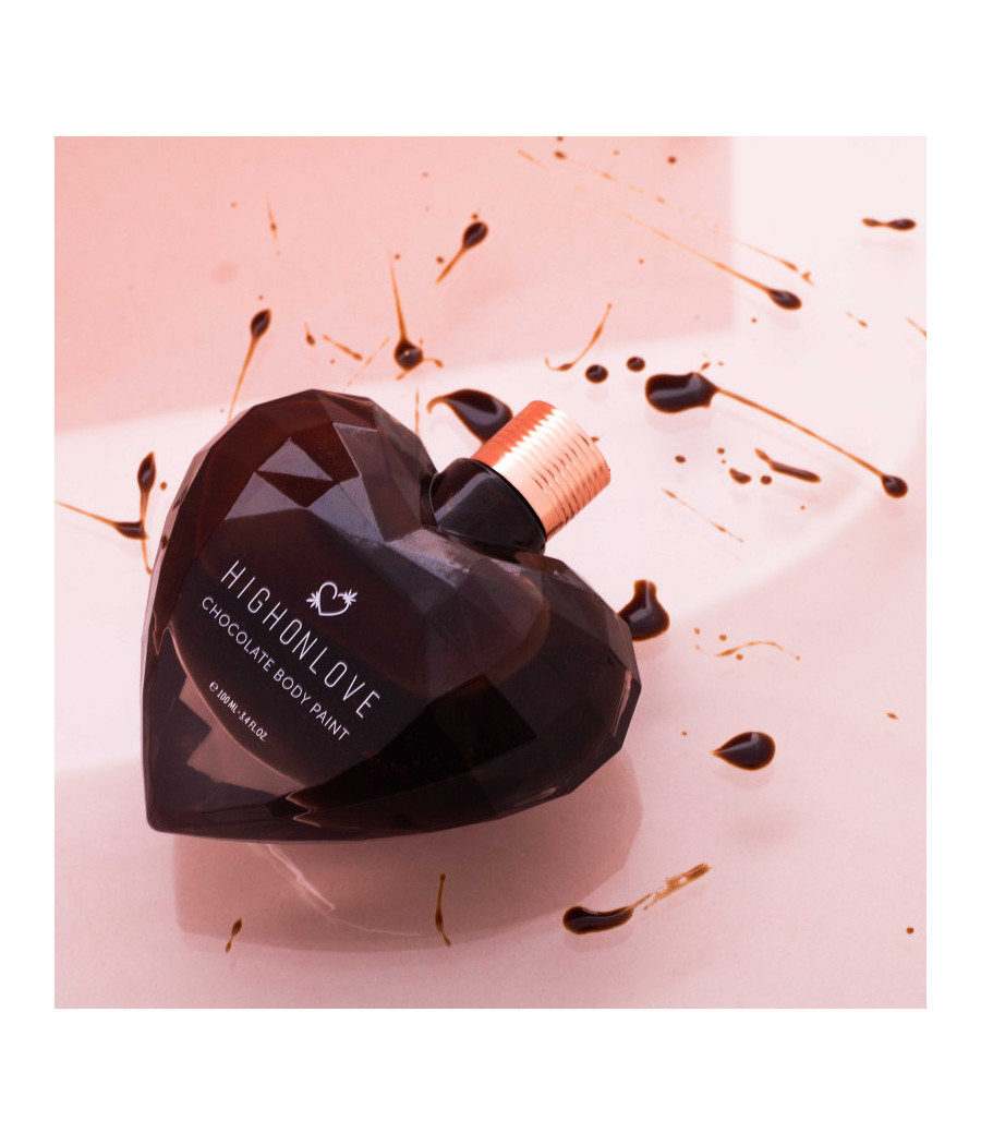 Peinture corporelle végétalienne au chocolat noir - 100 ml
