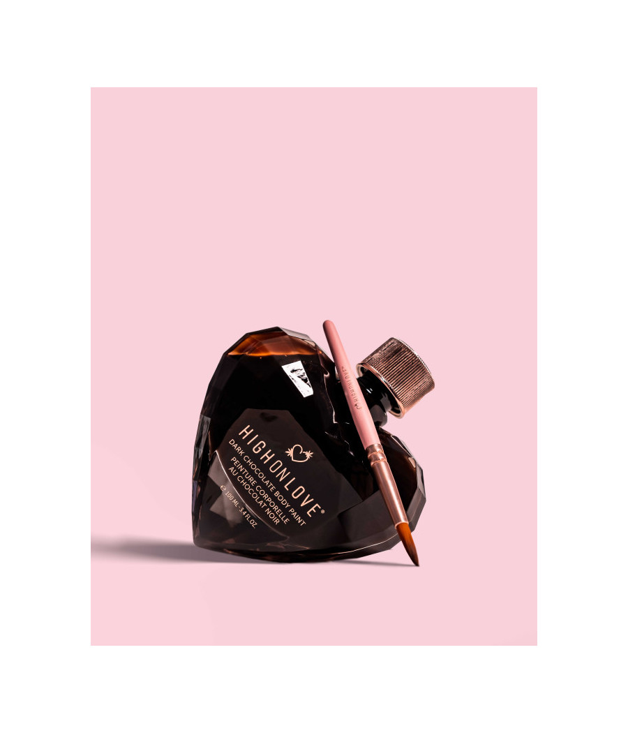 Peinture corporelle végétalienne au chocolat noir - 100 ml