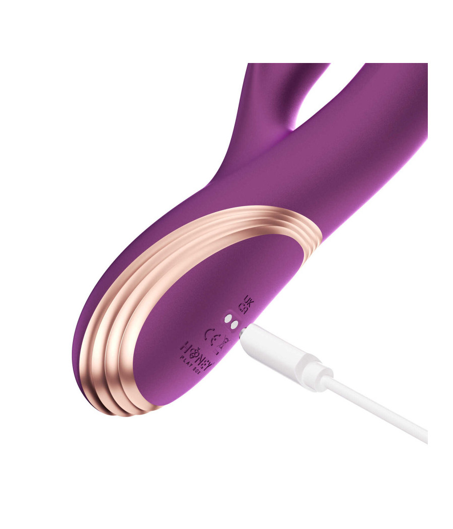 Gem vibromasseur rabbit avec capteurs de pression et application Violet