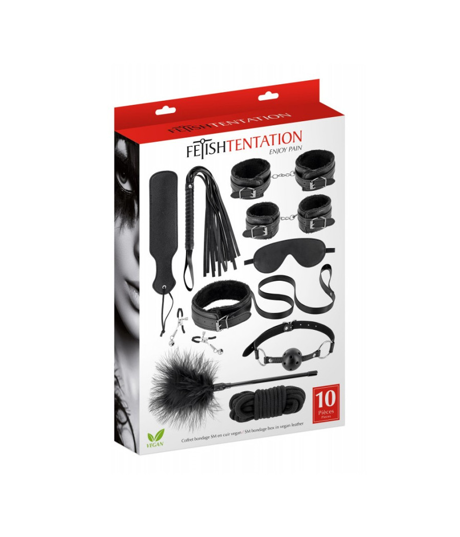 Coffret Bondage SM 10 pièces Fetish Tentation