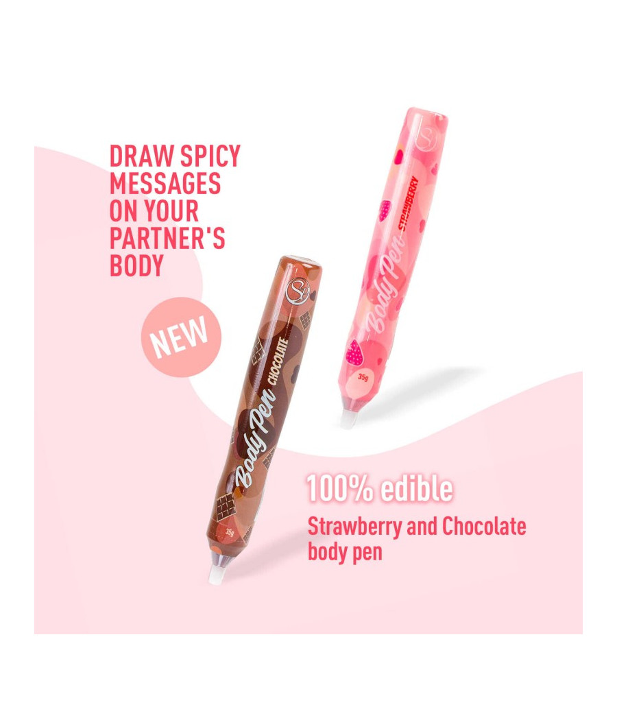 Présentoir stylos comestibles Fraise et Chocolat
