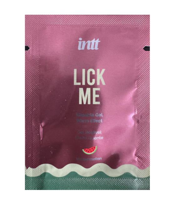 Echantillon Lick me Pastèque - Gel chauffant et embrassable 2ml