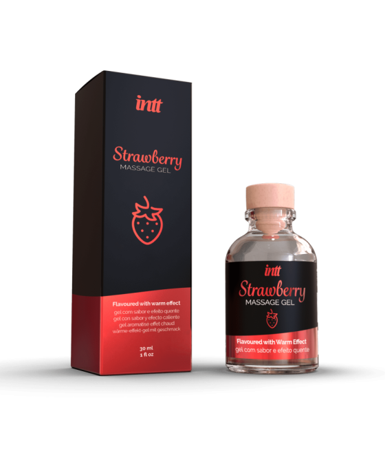 Massage gel fraise - Gel embrassable