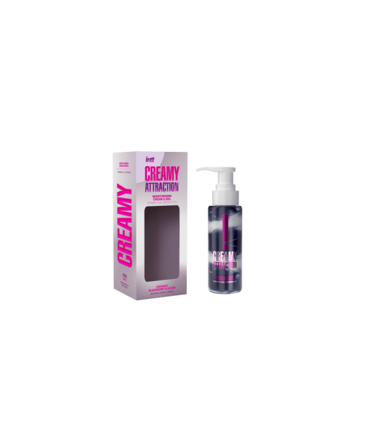 Creamy attraction - Crème et gel de massage embrassable à la mûre