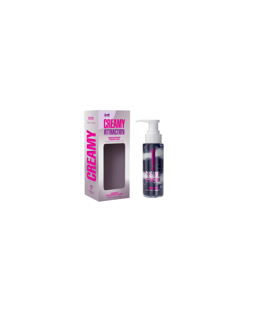 Creamy attraction - Crème et gel de massage embrassable à la mûre