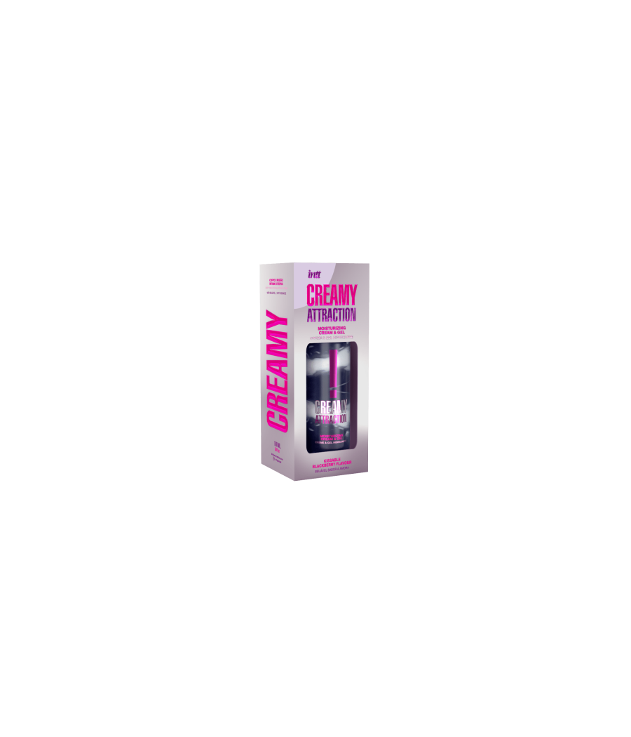 Creamy attraction - Crème et gel de massage embrassable à la mûre