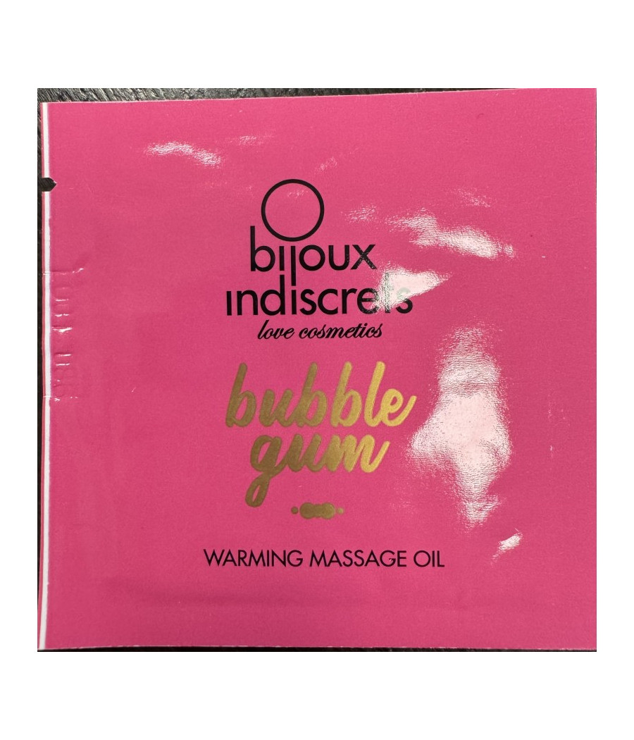 Dosette Light my fire - Bubblegum huile de massage chauffante - 2ml