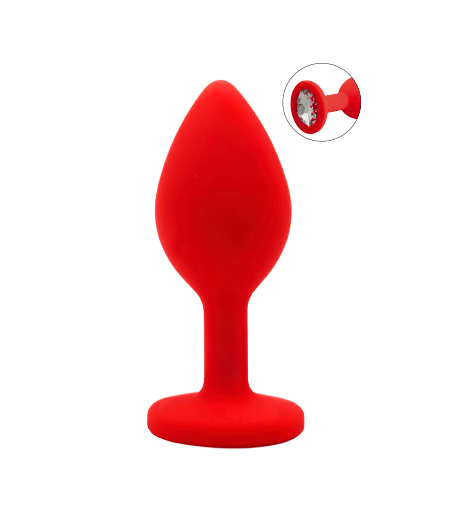 Plug rouge bijou cristal Small CHERRY 