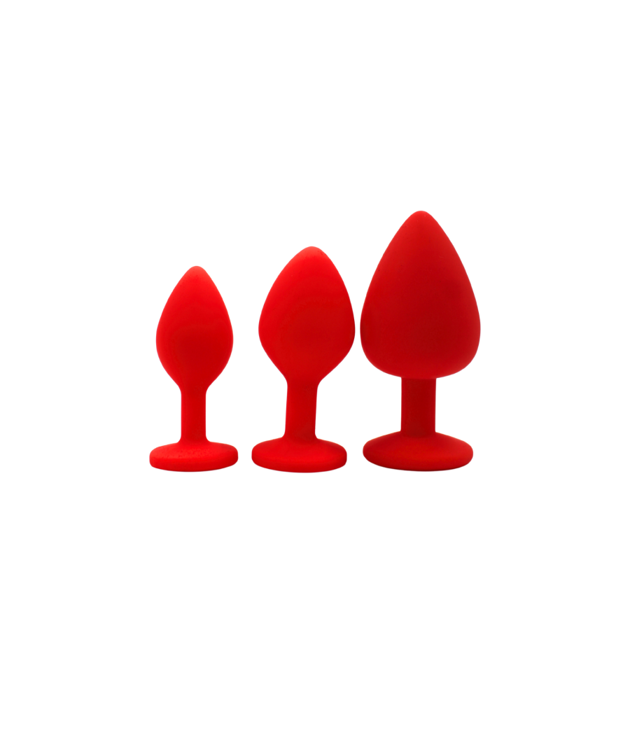 Plug rouge bijou cristal Small CHERRY 