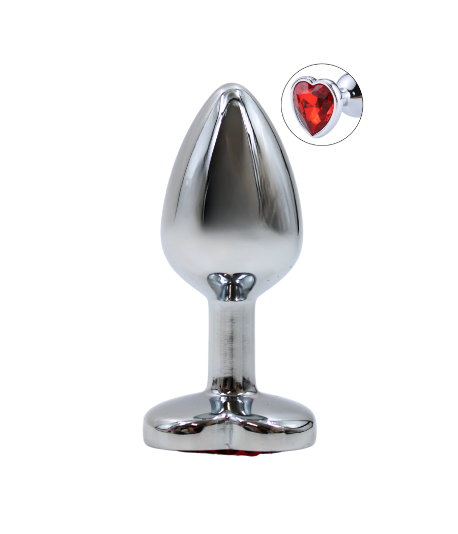 Plug bijou coeur en aluminium bijou rouge Small LOVELY