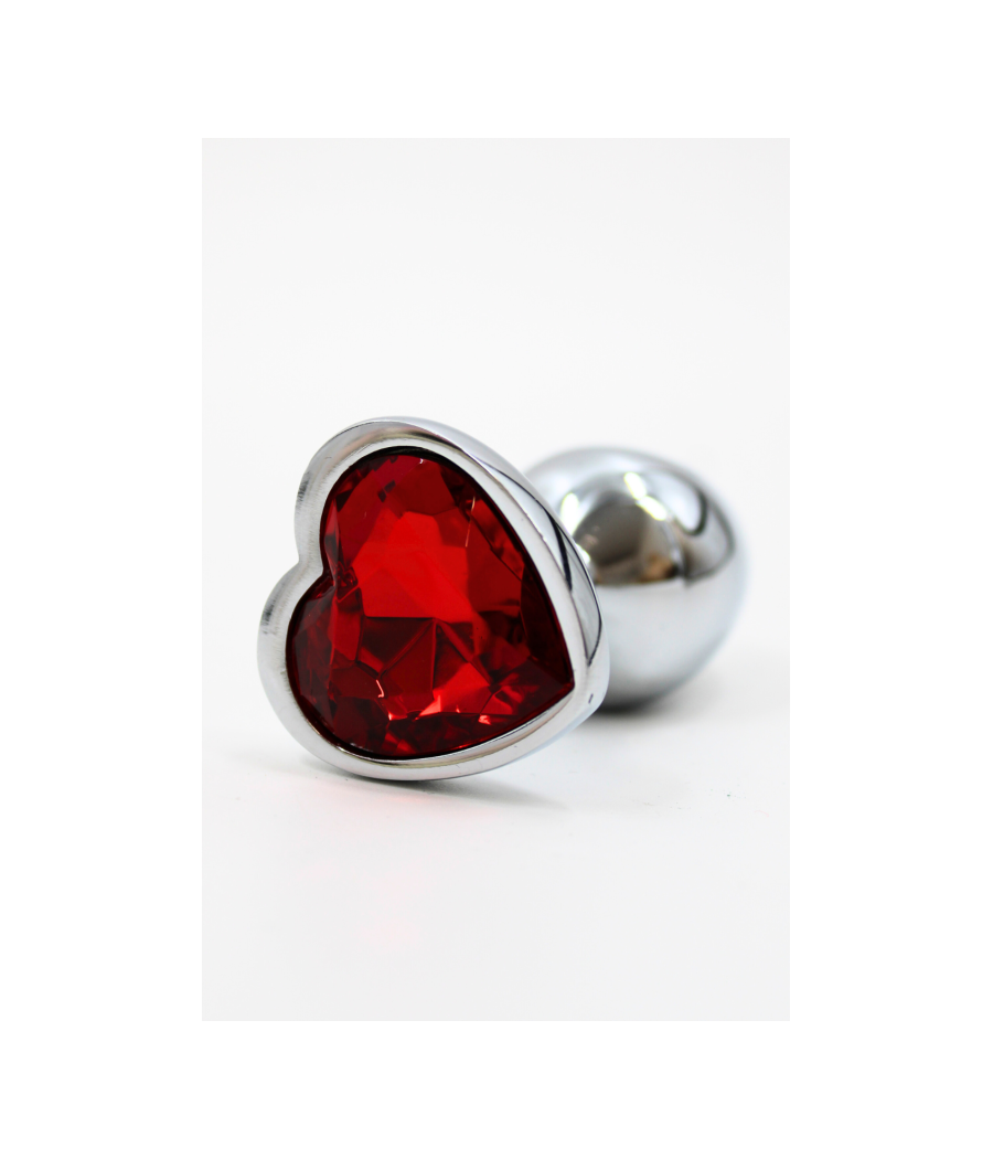 Plug bijou coeur en aluminium bijou rouge Small LOVELY