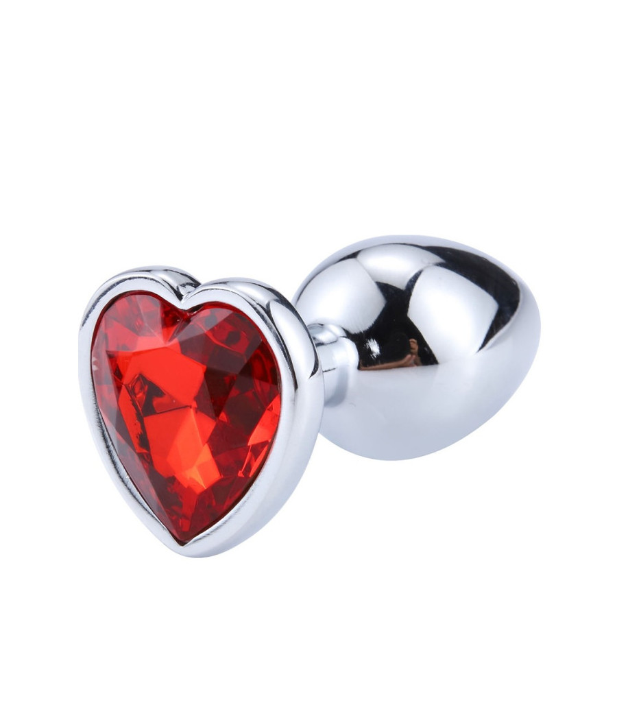 Plug bijou coeur en aluminium bijou rouge Small LOVELY