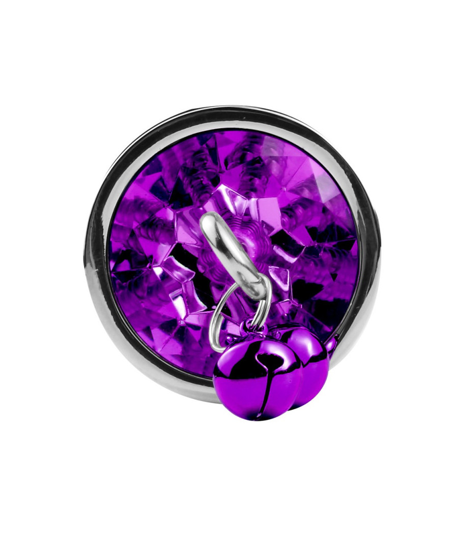 Plug bijou aluminium violet avec clochettes Taille S JINGLE 