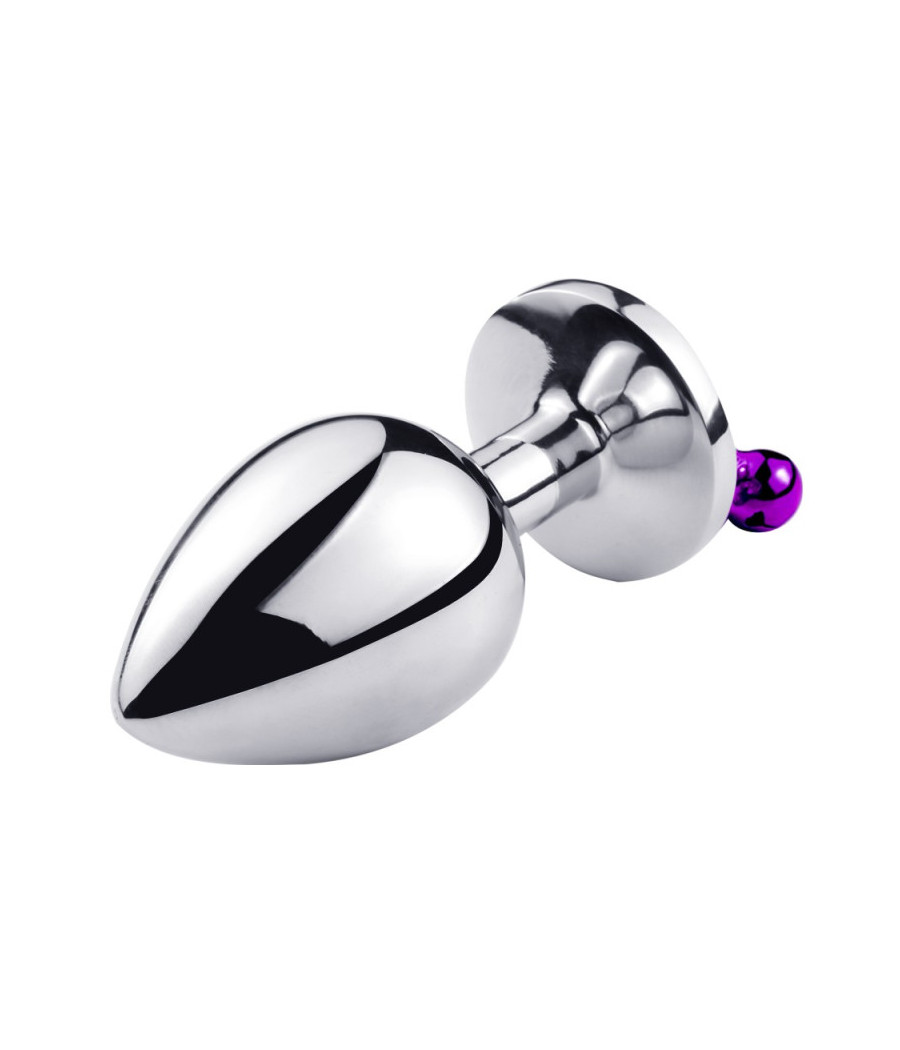 Plug bijou aluminium violet avec clochettes Taille S JINGLE 