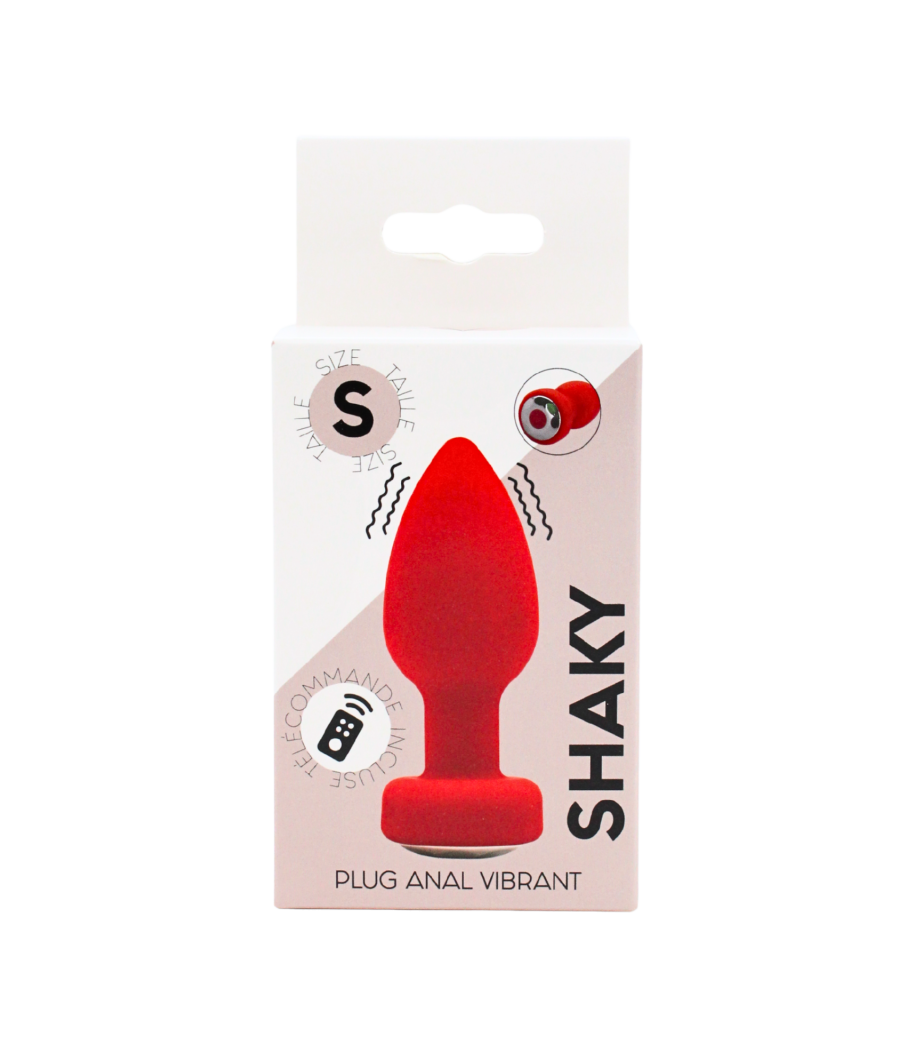 Plug Anal Vibrant Télécommandé SHAKY Rouge