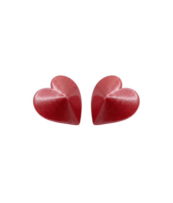 Nipple Métal rouge Cache tétons cœur 