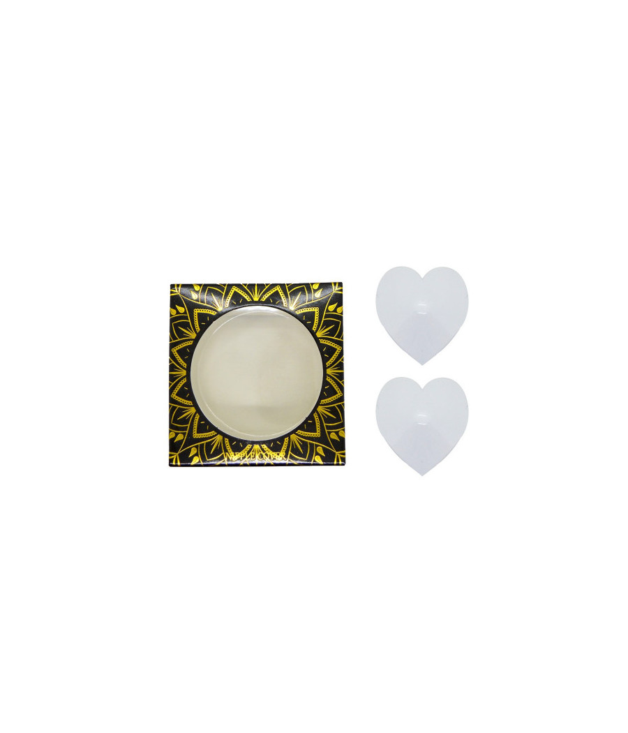 Nipple Métal blanc Cache tétons cœur 
