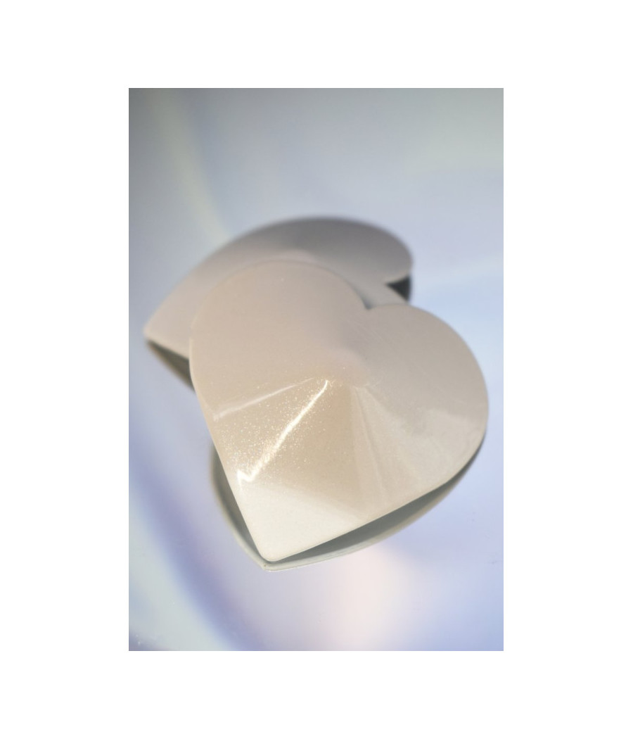 Nipple Métal blanc Cache tétons cœur 