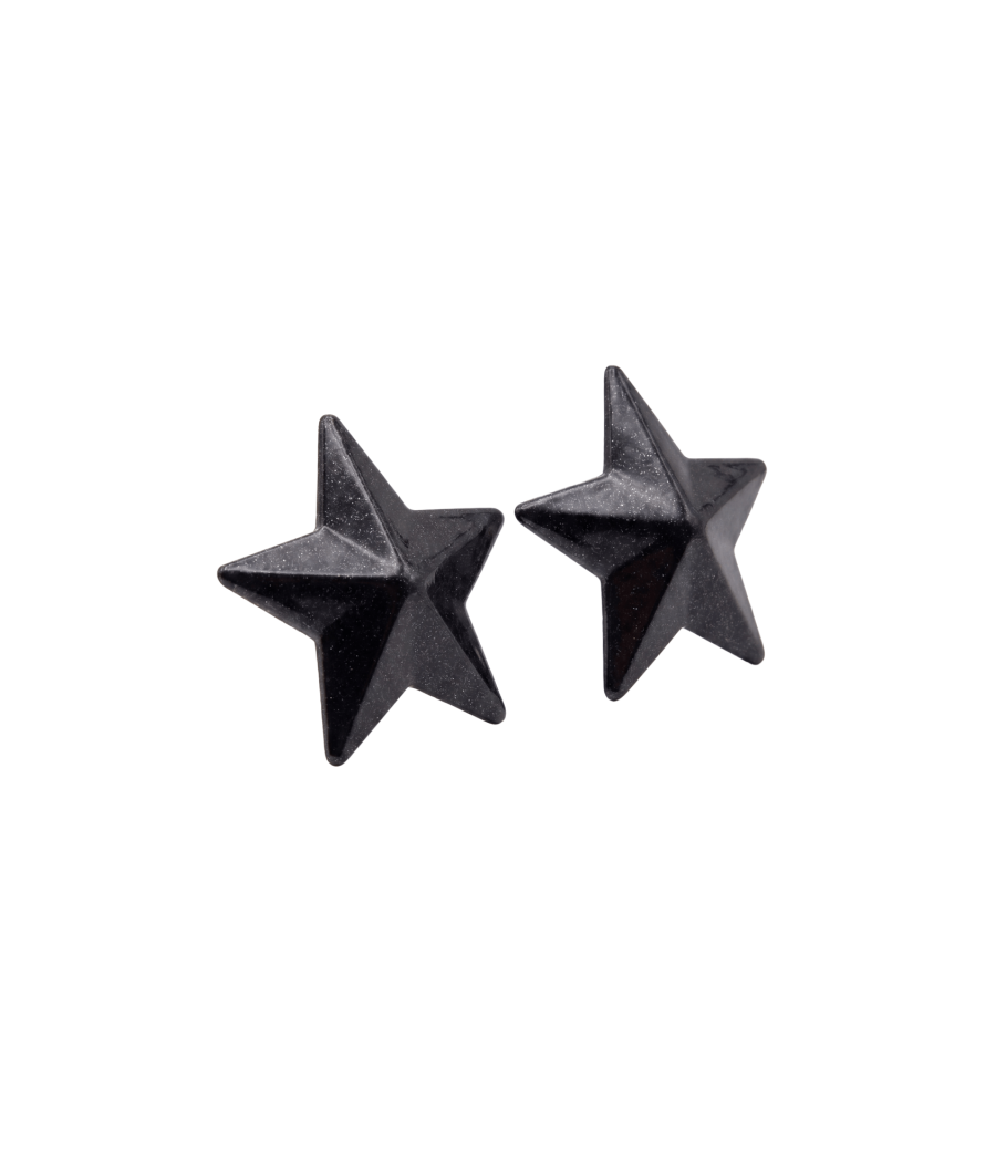 Nipple Métal noir Cache tétons d'étoile 