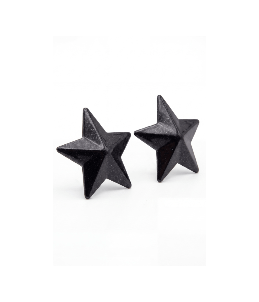 Nipple Métal noir Cache tétons d'étoile 