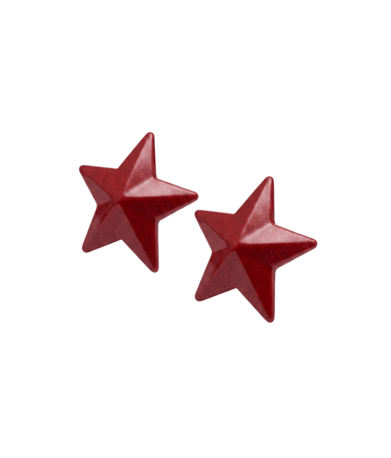 Nipple Métal rouge Cache tétons d'étoile 