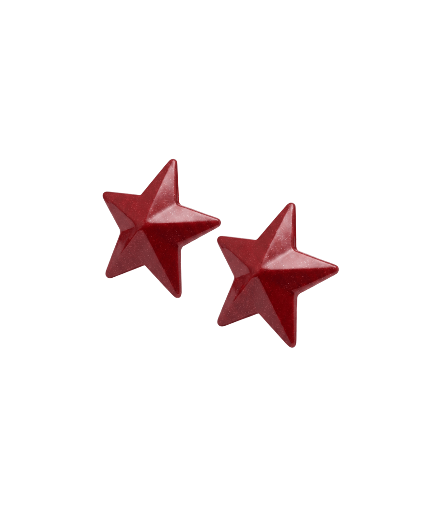 Nipple Métal rouge Cache tétons d'étoile 