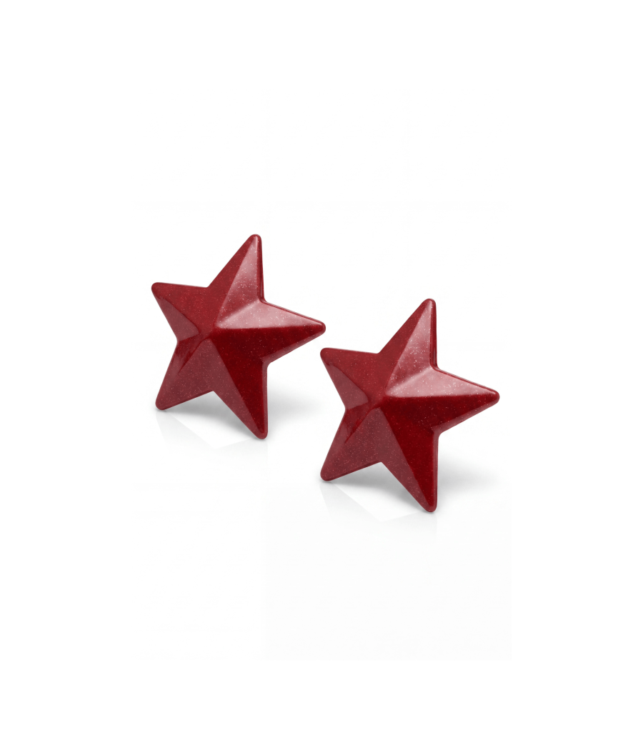 Nipple Métal rouge Cache tétons d'étoile 